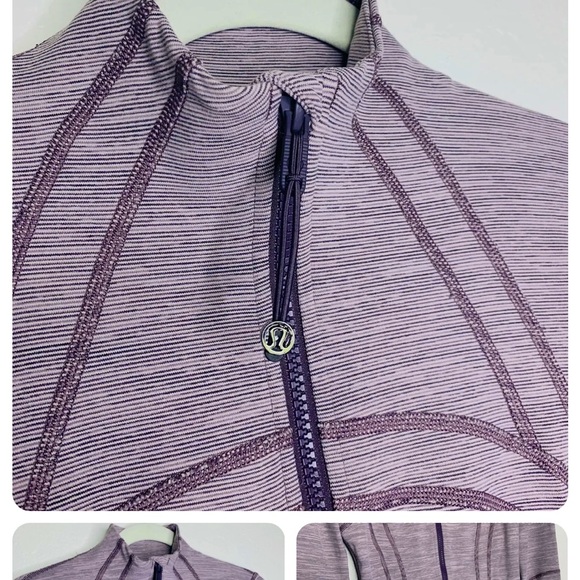 Lululemon Define Jacket Wee Are From Space Frosted Mulberry Black Currant Stripe - Picture 15 of 15